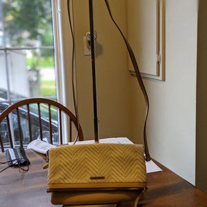 Waverly Petite Crossbody - Neutral Woven Chevron